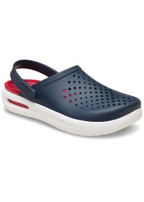 Clog Crocs "In Motion Clog", Herren, Gr. 42, Croslite&trade;, blau (navy), Schuhe Clog, Hausschuh, Gartenschuh mit Fersenriemen