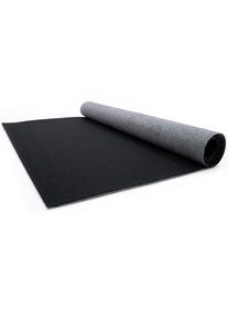 L&auml;ufer "PODIUM", schwarz, B:100cm H:2,6mm L:2.400cm, Polypropylen (PP), PRIMAFLOR-IDEEN IN TEXTIL, Teppiche, L&auml;ufer, Breite 100 cm, robuster Nadelfilz, Uni-Farben