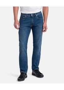 Tapered-fit-Jeans Pierre Cardin "Lyon Tapered", Herren, Gr. 40, L&auml;nge 34, blau (ocean blau stonewash), Denim/Jeans, Obermaterial: 70% Baumwolle, 24% Lyocell, 4% Polyester, 2% Elasthan, lang, Jeans Tapered-fit-Jeans