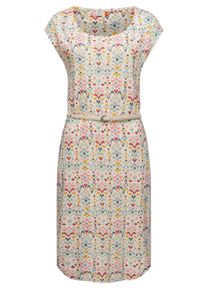 Shirtkleid Ragwear "Sommerkleid Lilithe Ikat", Damen, Gr. XL, N-Gr, beige, Obermaterial: 50% Baumwolle CO. 50% Modal CMD. Obermaterial: 50% Baumwolle CO. 50% Modal CMD., Kleider Shirtkleid