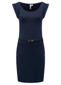 Sommerkleid Ragwear "Sommerkleid Tagg", Damen, Gr. XS, N-Gr, blau (midnight), Obermaterial: 95% Viskose CV. 5% Elasthan EL., Kleider Sommerkleid