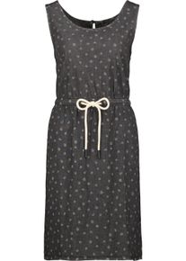 alife and kickin Sommerkleid ALIFE & KICKIN, Damen, Gr. S, Normalgr&ouml;&szlig;en, grau (schwarz denim), 100% Lyocell, Rundhals, Kleider Sommerkleid