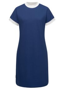 Shirtkleid Ragwear "Sommerkleid Katchi Solid", Damen, Gr. XS, N-Gr, blau (indigo blau), Obermaterial: 80% Baumwolle CO(Bio). 20% Polyester Pol. recyc.., Kleider Shirtkleid