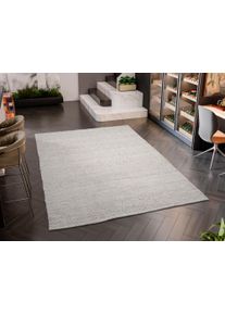 Teppich OCI DIE TEPPICHMARKE "TINY, Wendeteppich", hellgrau, grau, creme, B:120cm H:9mm L:180cm, Obermaterial: 50% Wolle, 45% Viskose, 5% Polyethylen, Teppiche, Teppich, handgewebt, 50% Wolle, Naturfaser