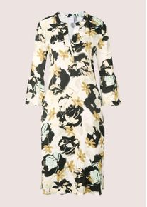 Madeleine Mode Sommerkleid MADELEINE "Viskosekleid Print-Kleid mit Volants", Damen, Gr. 38, N-Gr, wei&szlig; (wollwei&szlig;, multicolor), Obermaterial: 100% Viskose CV., Modern, Kleider Sommerkleid, Volants