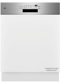 AEG teilintegrierbarer Geschirrsp&uuml;ler "GT7200B1SO", Energieeffizienz: B, wei&szlig; (edelstahl), B:59,6cm H:81,5cm T:57cm, Geschirrsp&uuml;ler, Smarte Sp&uuml;lmaschine mit App-Steuerung und flexiblen K&ouml;rben, teilintegrierbarer Geschirrsp&uuml;ler