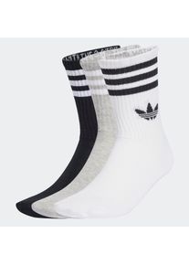 Sportsocken adidas originals "3S CREW S 3P", Herren, Gr. S (37/39), Sockengr&ouml;&szlig;e, schwarz-wei&szlig; (wei&szlig;, mgrauh, schwarz), Obermaterial: 49% Baumwolle, 48% Polyester, 2% Elasthan, 1% sonstige Fasern, Socken Sportsocken, kn&ouml;chellange Passform, mit 3-Streifen, 3 Paar, sportlicher Stil