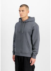 Hoodie Alpha Industries "DTM Contractor Hoodie", Herren, Gr. XL, grau (grauschwarz), Obermaterial: 80% Baumwolle, 20% Polyester, regular fit, Sweatshirts Hoodie