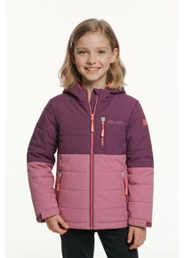 Winterjacke Trollkids "KIDS HEMSEDAL SNOW JACKET XT", M&auml;dchen, Gr. 176, lila (deep ruby, frozen berry), Steppware, Obermaterial: 100% Polyester. Futter: 100% Polyester. Wattierung: 100% Polyester, normal, mit Klettverschluss, Jacken Winterjacke, sportlich, aus Steppware, mit Kapuze, pflegeleicht, f&uuml;r Kinder