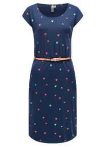 Shirtkleid Ragwear "Sommerkleid Lilithe Hearts YOUMODO", Damen, Gr. XS, N-Gr, blau (night blau), Obermaterial: 50% Baumwolle CO. 50% Modal CMD., Kleider Shirtkleid