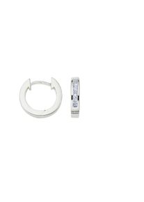 Paar Creolen Firetti "Schmuck Geschenk Silber 925 Ohrschmuck Kristallverlauf mehrere Gr&ouml;&szlig;en" Gr. 12, silber (silberfarben, hellblau, hellblau), Ohrringe, Damen, 12, Silber 925 (Sterlingsilber), Paar Creolen, mit Zirkonia (synth.)
