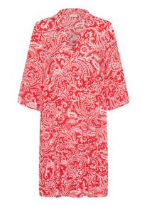 Midikleid Kaffe "Damen Kleid KAellen", Damen, Gr. 40, N-Gr, rot (poppy rot, chalk paisley), Obermaterial: 100% Viskose LENZING ECOVERO CV LenzEcov., Kleider Midikleid