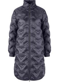 Langjacke Sportalm KITZB&Uuml;HEL, Damen, Gr. 38, grau (schwarz deep water), Web, Obermaterial: 100% Polyamid, unifarben, regular fit ca. Mitte Oberschenkel, Rundhals, eingesetzt angesetztes B&uuml;ndchen, Jacken Langjacke, mit Stehkragen