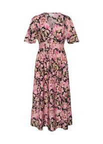 Midikleid Kaffe "Damen Kleid KAsirena", Damen, Gr. 42, N-Gr, pink (pink flower print), Obermaterial: 85% Viskose CV. 15% Polyamid PA., Kleider Midikleid