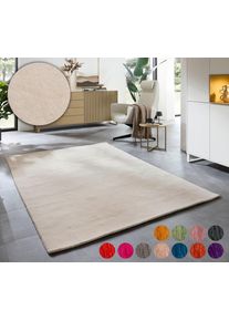 Wollteppich OTTO HOME "Karchau, Handwebteppich", beige (creme), B:40cm H:13mm L:60cm, Schurwolle, Teppiche, Wollteppich, reine Wolle, meliert, handgewebt, brilliante Farben