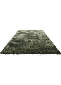 Hochflor-Teppich HOMIE LIVING "Matteo HL-0961", gr&uuml;n, B:80cm H:50mm L:230cm, Polyester, Teppiche, Hochflor-Teppich, 100% recyceltem PET, Langflor, Shaggy, Wohnzimmer