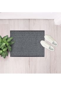 Fu&szlig;matte ANDIAMO "Easy", grau (hellgrau), B:90cm H:5mm L:400cm, Kunstfaser, Teppiche, Fu&szlig;matte, Schmutzfangmatte, rutschhemmend, Innen- und &uuml;berdachten Au&szlig;enbereich