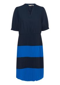 Midikleid Culture "Kleid CUbetty", Damen, Gr. L, N-Gr, blau (salute, victoria blau), Obermaterial: 100% Polyester PES., Kleider Midikleid