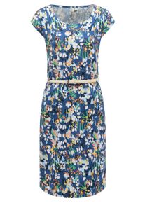 Shirtkleid Ragwear "Sommerkleid Lilithe YOUMODO", Damen, Gr. XXL, N-Gr, blau (indigo blau26), Obermaterial: 50% Baumwolle CO. 50% Modal CMD., Kleider Shirtkleid