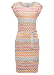 Sommerkleid Ragwear "Sommerkleid Taggien Print", Damen, Gr. S, N-Gr, wei&szlig; (sanftes wei&szlig;), Obermaterial: 95% Viskose CV. 5% Elasthan EL., Kleider Sommerkleid