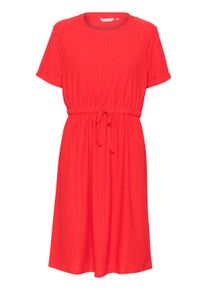 Midikleid Cream "Kleid CRMianna", Damen, Gr. XS, N-Gr, rot (flame scarlet), Obermaterial: 95% Polyester PES. 5% Elasthan EL., Kleider Midikleid