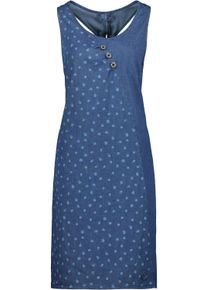alife and kickin Sommerkleid ALIFE & KICKIN, Damen, Gr. XL, Normalgr&ouml;&szlig;en, blau (schwarz denim), 100% Lyocell, Rundhals, Kleider Sommerkleid