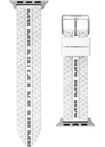 Smartwatch-Armband Guess "Apple Strap, CS2012S1", grau (wei&szlig;, hellgrau), Uhrenarmb&auml;nder, Silikon, Smartwatch-Armband, Wechselarmband, Ersatzband, Silikon, passend f&uuml;r die Apple Watch