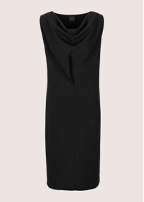 Madeleine Mode Sommerkleid MADELEINE "Kleid Elegantes Jersey-Kleid mit Wasserfallausschnitt", Damen, Gr. 46, N-Gr, schwarz, Obermaterial: 50% Baumwolle CO. 44% Polyester PES. 6% Elasthan EL., Modern, Kleider Sommerkleid, Wasserfall-Ausschnitt