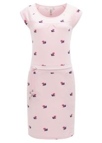 Sommerkleid Ragwear "Strandkleid Penellope Print YOUMODO", Damen, Gr. M, N-Gr, pink (marshmallow), Obermaterial: 100% Baumwolle CO., Kleider Sommerkleid