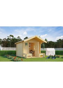 Spielhaus Nordic Holz "PINOCCHIO", beige (natur), B:219,4cm H:188,1cm T:270cm, Holz, Spielh&auml;user, Spielhaus, BxTxH: 219x270x188 cm