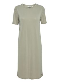 Shirtkleid oxmo "Shirtkleid OXBrinja", Damen, Gr. M, N-Gr, gr&uuml;n (seagrass), Obermaterial: 64% Modal CMD. 36% Polyester PES., Kleider Shirtkleid