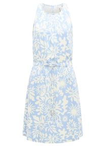 Blusenkleid Ragwear "Blusenkleid Sanai Print YOUMODO", Damen, Gr. S, N-Gr, blau (arctic blau), Obermaterial: 100% Viskose CV. Obermaterial: 100% Viskose CV., Kleider Blusenkleid