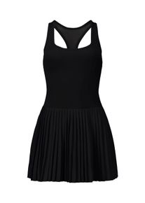 Shirtkleid FABLETICS "Fabletics Kleid HOT SHOT PLEATED CLASSIC MINI DRESS", Damen, Gr. L, schwarz, Casual, regular fit, eckiger Ausschnitt, Kleider Shirtkleid, mit integriertem BH