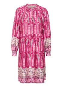 Midikleid Cream "Kleid CRAmina", Damen, Gr. 34, N-Gr, pink (pink paisley border), Obermaterial: 100% Polyester PES., Kleider Midikleid