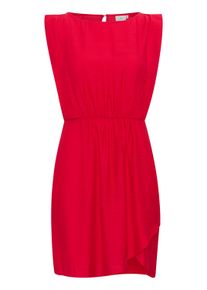 Midikleid Kaffe "Damen Kleid KAteri", Damen, Gr. 46, N-Gr, rot (true rot), Obermaterial: 80% Viskose CV. 20% Polyamid PA., Kleider Midikleid