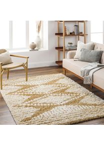 Teppich LIVABLISS "TUZLA", beige (kamel), B:200cm H:62,5mm L:290cm, Polypropylen, Teppiche, Teppich