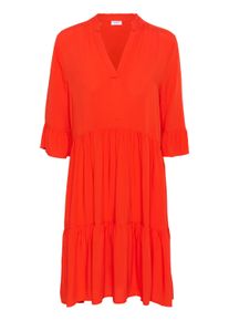 Midikleid Saint Tropez "Damen Kleid EdaSZ", Damen, Gr. XXL, N-Gr, rot (poinciana), Obermaterial: 100% Viskose LENZING ECOVERO CV LenzEcov., Kleider Midikleid