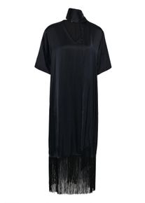 Midikleid Soaked in Luxury "Damen Kleid SLVerona", Damen, Gr. XS, N-Gr, schwarz, Obermaterial: 54% Polyester PES. 46% Viskose CV., Kleider Midikleid