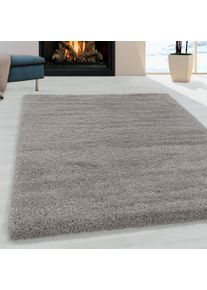 Hochflor-Teppich Ayyildiz Teppiche "FLUFFY 3500, auch als L&auml;ufer und in Rund", beige, B:60cm H:50mm L:110cm, Polypropylen (PP), Teppiche, Hochflor-Teppich, Langflor, Shaggy, uni, robust, Wohnzimmer
