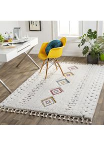 Teppich LIVABLISS "MARACAIBO", wei&szlig; (elfenbein), B:200cm H:34,8mm L:275cm, Polypropylen, Teppiche, Teppich