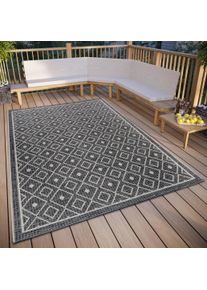 Teppich Hanse Home "Lahal", grau (grau,beige), B:76cm H:6mm L:150cm, Polypropylen (PP), Teppiche, Teppich, strapazierf&auml;hig, pflegeleicht, robust, In- und Outdoor, wetterfest