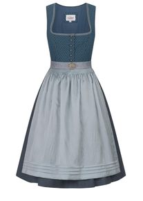 N&uuml;bler Dirndl N&Uuml;BLER "Dirndl midi Gudrun", Damen, Gr. 52, EURO, blau (petrol), Obermaterial: 100% Polyester PES., Kleider Dirndl, Topseller