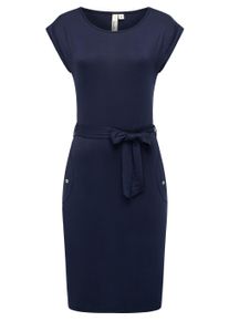 Sommerkleid Ragwear "Sommerkleid Taggien", Damen, Gr. S, N-Gr, blau (midnight), Obermaterial: 95% Viskose CV. 5% Elasthan EL., Kleider Sommerkleid