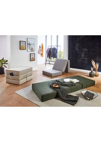 Sessel OTTO HOME "Larry", gr&uuml;n, B:75cm H:45cm T:65cm, Sessel, Sessel, Sessel als Faltmatratze mit G&auml;steSchlaffunktion