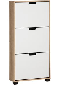 Schuhschrank Schildmeyer "Emmik, Schuhschrank, Made in Germany, B: 60 cm", wei&szlig;, B:59,8cm H:124cm T:19,55cm, FSC-zertifizierter Holzwerkstoff, Schr&auml;nke, Schuhschrank, Solide Verarbeitung - Dieses Produkt ist in Deutschland gefertigt