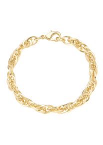 Armband Firetti "Schmuck Geschenk Tombak Armschmuck Armkette Doppelankerkette 4-kant" Gr. 19, gold (gelbgoldfarben), Armb&auml;nder, Damen, 19, Tombak, Armband, Made in Germany