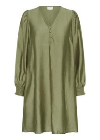 Midikleid Kaffe "Damen Kleid KAlufia", Damen, Gr. 36, N-Gr, gr&uuml;n (dusky gr&uuml;n), Obermaterial: 80% Viskose CV. 20% Polyamid PA., Kleider Midikleid