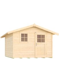 Gartenhaus Weka "123 Gr.5", beige (naturbelassen), Fu&szlig;boden im Gartenhaus, ohne R&uuml;ck- und Seitenwand, ohne Dacheindeckung, Massivholz, Gartenh&auml;user, Gartenhaus, in verschiedenen Farben