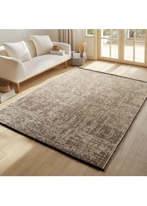 Teppich Ayyildiz Teppiche "SPACE 1900, auch als L&auml;ufer", beige, B:240cm H:7mm L:340cm, Chenille, Teppiche, Teppich, L&auml;ufer, Kurzflor, Boho, Vintage, Wohnzimmer