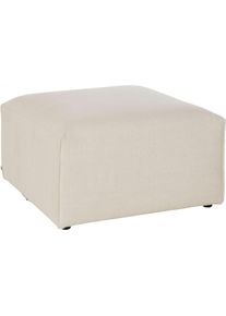 Polsterhocker OTTO HOME "N&ouml;re", beige (natur), B:80cm H:46cm T:80cm, Samtoptik (100% Polyester);Struktur (100% Polypropylen);Struktur fein (100% Polyester);Webstoff (100% Polyester);Luxus-Microfaser Lederoptik (100% Polyester);Baumwoll-/Leinenmix (60% Baumwolle/40% Leinen), Hocker, Polsterhocker, Modul - zum Zusammenstellen; in vielen Bezugsqualit&auml;ten und Farben
